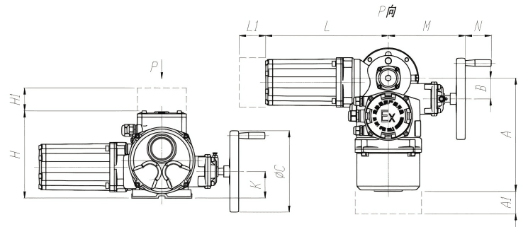 Basic Type Multi-Turn Electric Actuators BD60-C8
