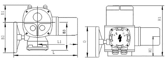Electric Quarter-Turn Valve Actuator BJ20-Q1 Intelligent Range