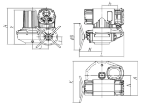 Schematic diagram of BDBDM-IIC outline dimensions