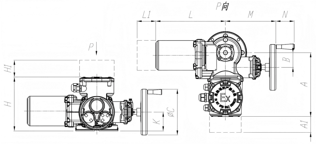  High Torque Multi-turn Actuator BD30-C6